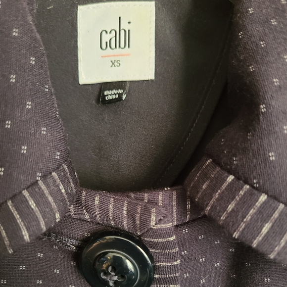 🐳 2/$40 Cabi Navy Blue Coat - size xs - Picture 2 of 3
